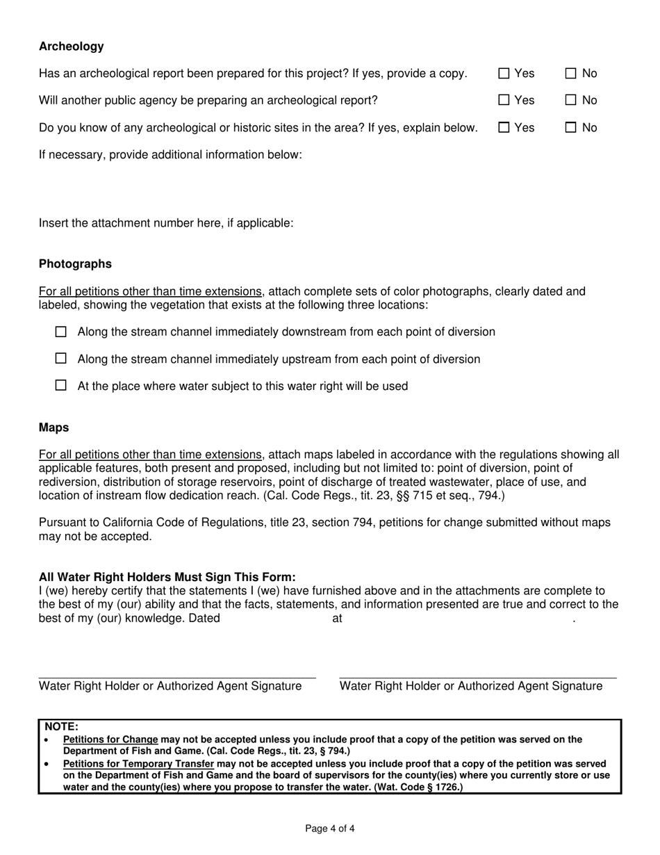 California Environmental Information for Petitions Fill Out, Sign