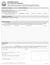 Form SC-2 Statewide Office Petition for Candidacy - Idaho, Page 2