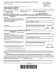 Form CO-1068 Download Fillable PDF or Fill Online Retirement Direct ...