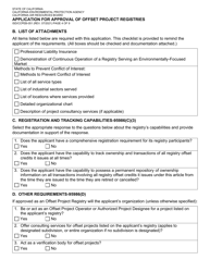 Form ISD/CCPEB-051 Application for Approval of Offset Project Registries - California, Page 4