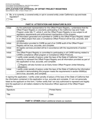 Form ISD/CCPEB-051 Application for Approval of Offset Project Registries - California, Page 5