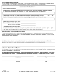 Form WPC785 (IL532 3070) Tax Certification Form for Livestock Operations - Illinois, Page 3
