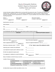 Form DH-MQA5002 Osteopathic Physician Application for Temporary Certificate for Active Duty Military and Veterans Practicing in Areas of Critical Need - Florida, Page 22