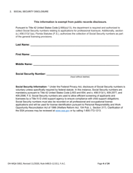 Form DH-MQA5002 Osteopathic Physician Application for Temporary Certificate for Active Duty Military and Veterans Practicing in Areas of Critical Need - Florida, Page 4