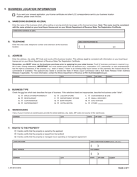 Form IL567-0015 Application for State of Illinois Retailer&#039;s Liquor License - Illinois, Page 4