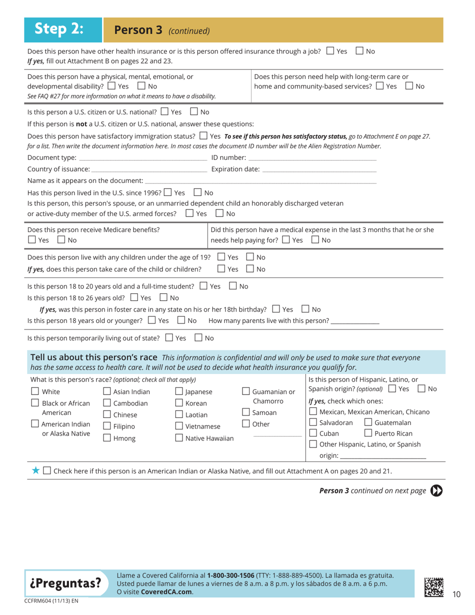 Form CCFRM604 Fill Out, Sign Online and Download Fillable PDF