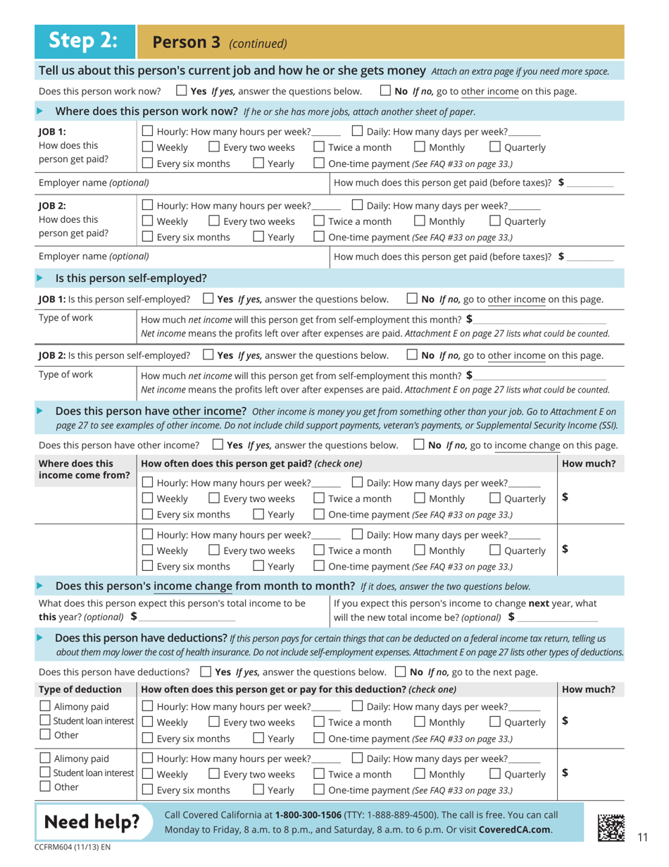 Form CCFRM604 Fill Out, Sign Online and Download Fillable PDF