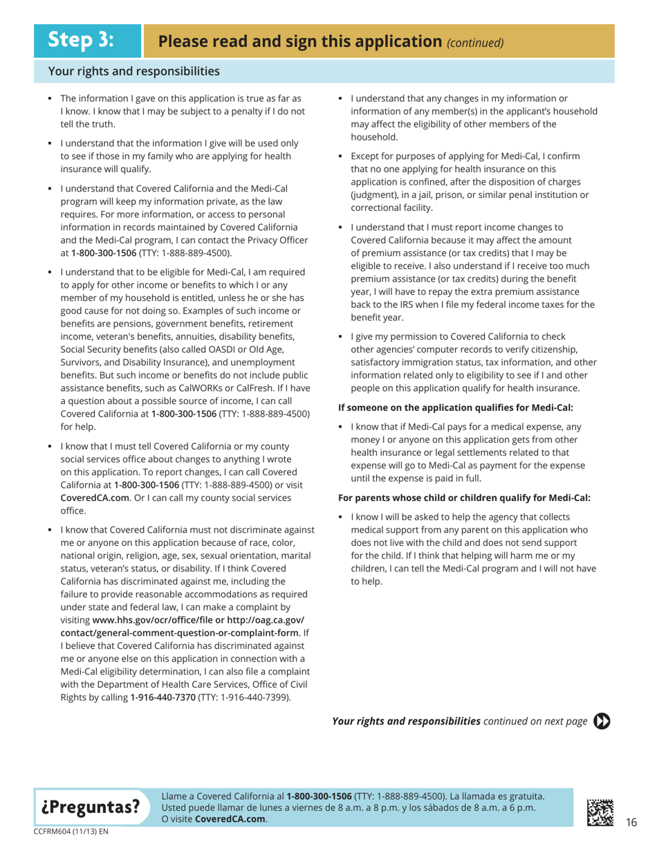 Form CCFRM604 Fill Out, Sign Online and Download Fillable PDF