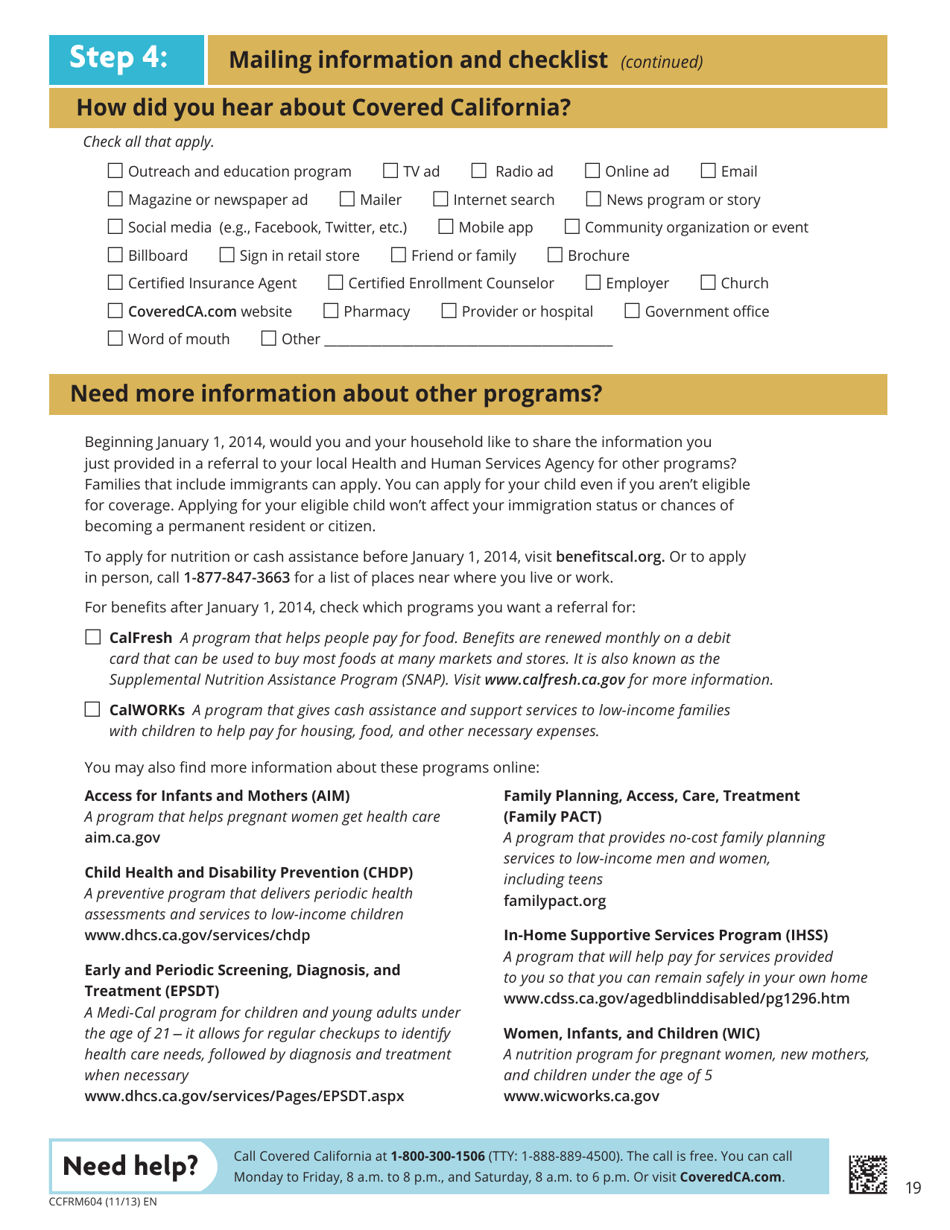 Form CCFRM604 Fill Out, Sign Online and Download Fillable PDF