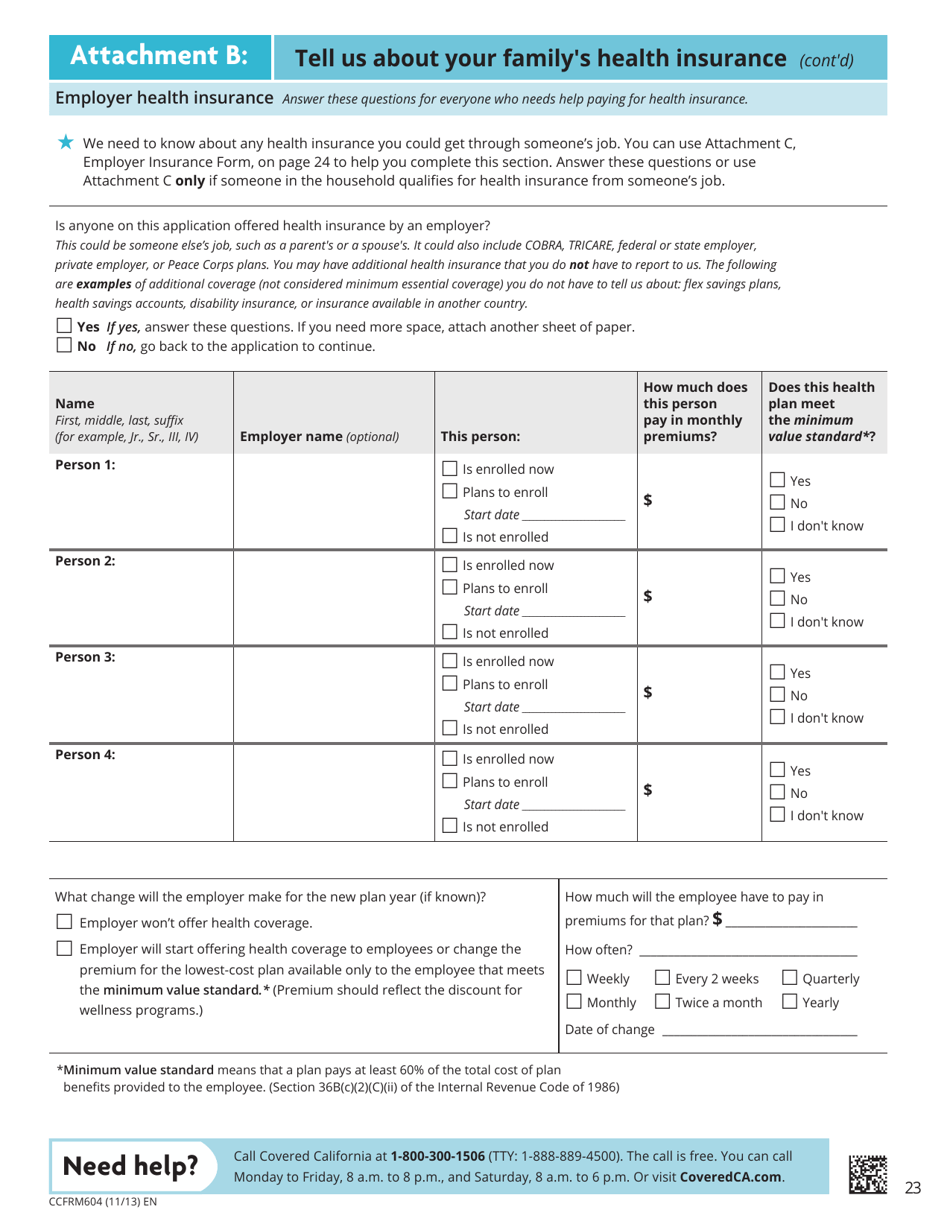 Form CCFRM604 Fill Out, Sign Online and Download Fillable PDF