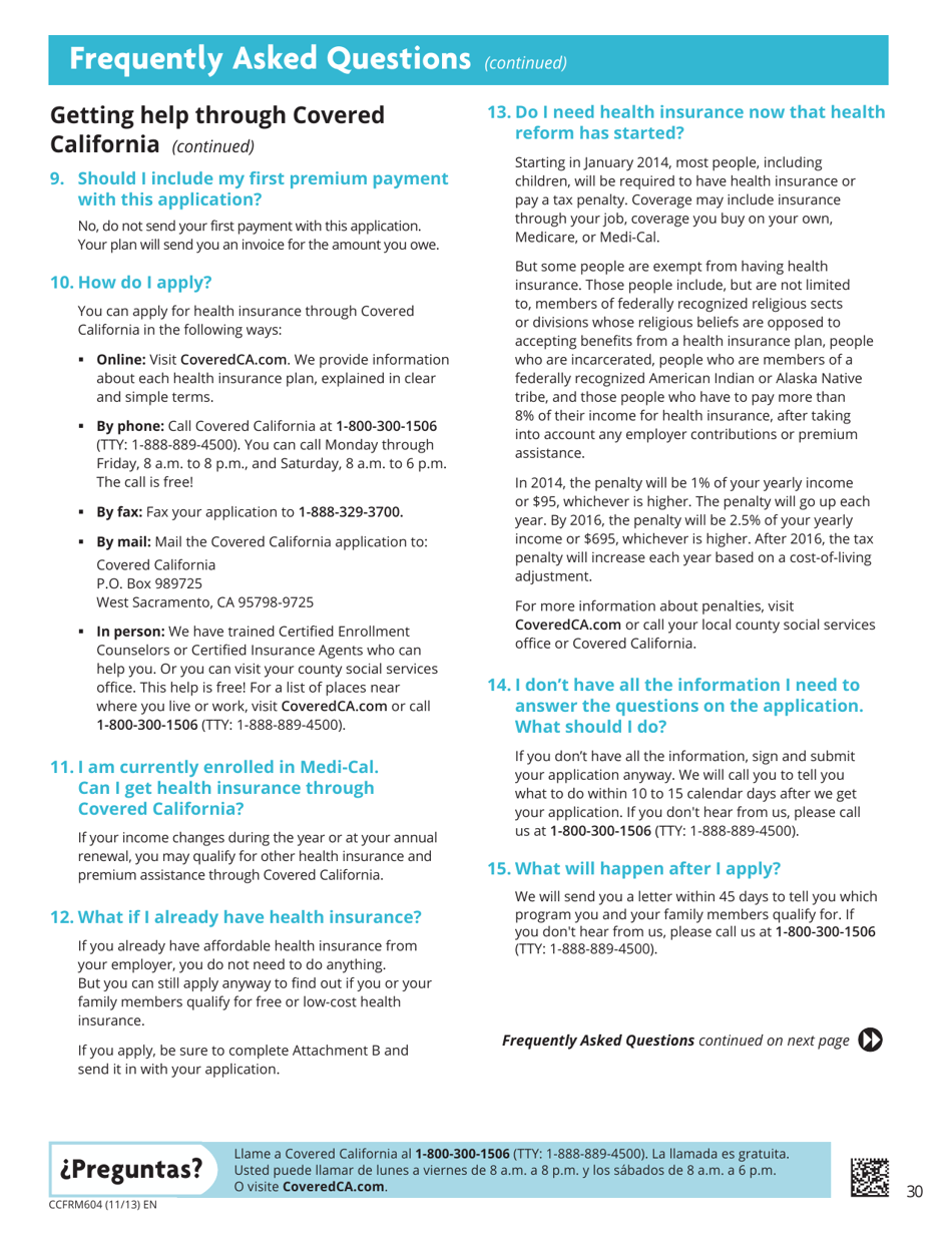 Form CCFRM604 Application for Health Insurance - California, Page 31