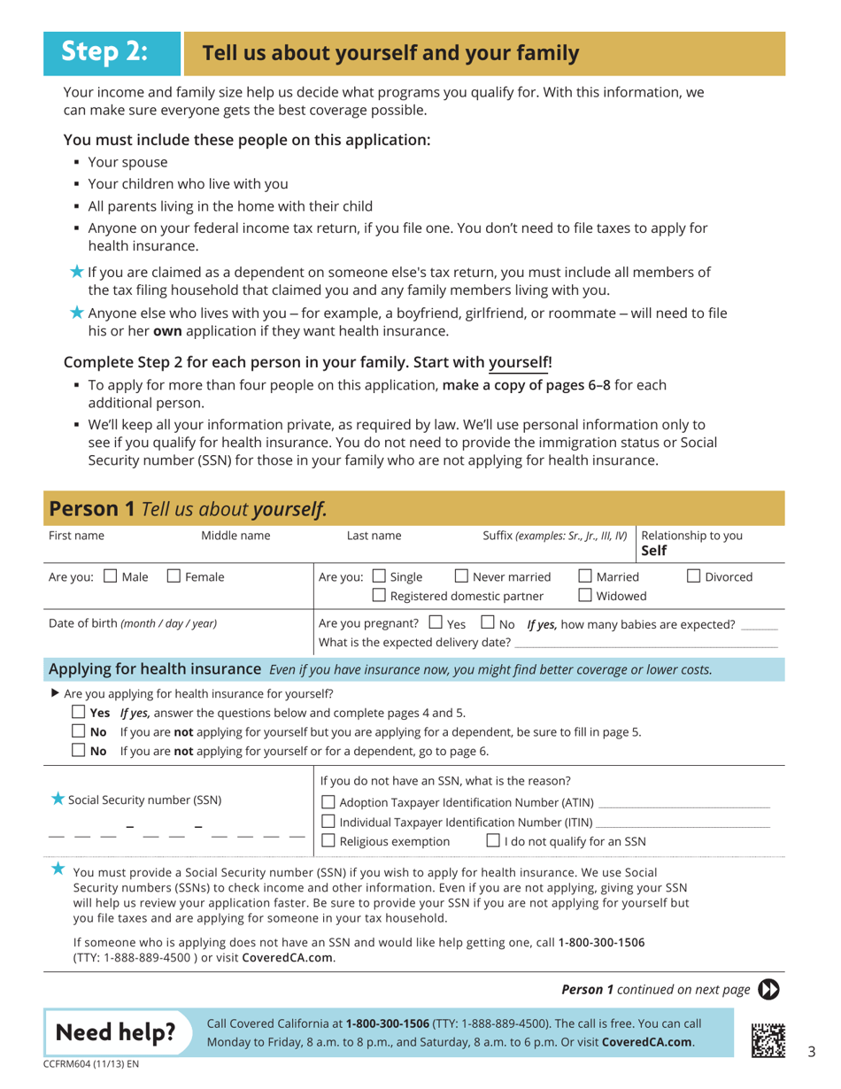 Form CCFRM604 Fill Out, Sign Online and Download Fillable PDF