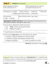 Form CCFRM605 Large Print Application for Private Health Insurance - California, Page 11