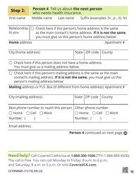 Form CCFRM605 Large Print Application for Private Health Insurance - California, Page 18