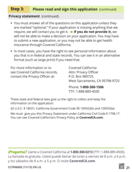 Form CCFRM605 Large Print Application for Private Health Insurance - California, Page 23