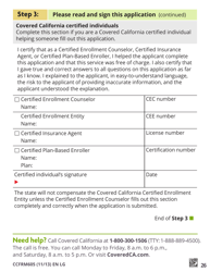 Form CCFRM605 Large Print Application for Private Health Insurance - California, Page 28