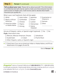 Form CCFRM605 Large Print Application for Private Health Insurance - California, Page 9