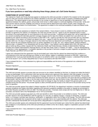 Form DCC-94 Child Care Service Agreement and Certificate - Kentucky, Page 2