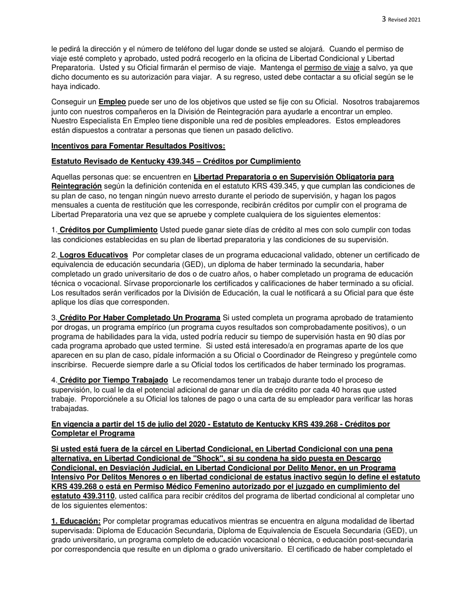 Lista De Control Para Clientes / As Nuevos / As - Kentucky (Spanish), Page 3