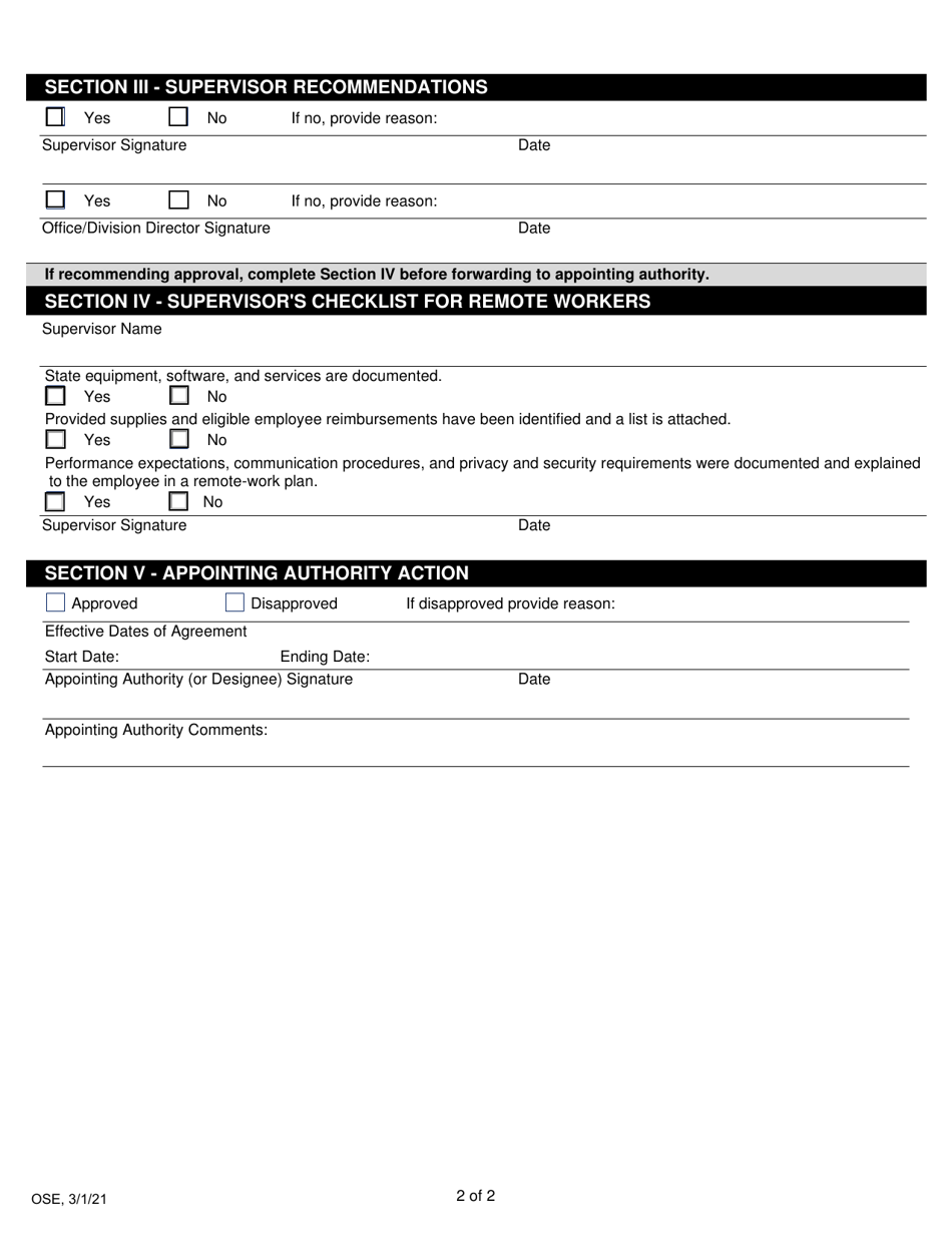 Remote Work Agreement - Michigan, Page 6