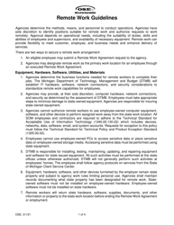 Remote Work Agreement - Michigan, Page 7