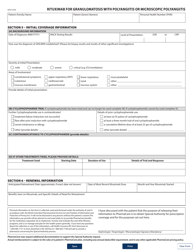Form HLTH5393 Pharmacare Special Authority Request - Rituximab for Granulomatosis With Polyangiitis or Microscopic Polyangiitis - British Columbia, Canada, Page 2