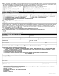 Form PR6287 Private Road Easement Letter and Application - Michigan, Page 5