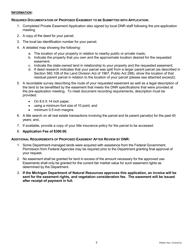 Form PR6287 Private Road Easement Letter and Application - Michigan, Page 6