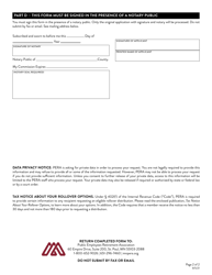 Application for Lump-Sum Service Pension - Minnesota, Page 2