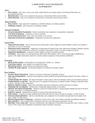 Laboratory Analysis Request - Missouri, Page 2