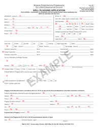 Form CP-1 Well Plugging Application - Kansas, Page 4
