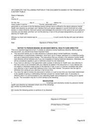 Form LB247 Advance Mental Health Care Directive - Nebraska, Page 4