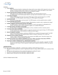 Application for Approval of Additions or Changes to Career and Technical Education (Cte) Programs - Nevada, Page 2