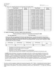 Form UIA1554DUA Application for Disaster Unemployment Assistance - Michigan, Page 7