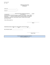 Form A-1022 Prequalification Packet - New Mexico, Page 4