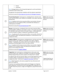 Ny Mortgage Banker License New Application Checklist (Company) - New York, Page 14