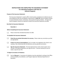 Form NDE08-047 Assurance Statement for Interim-Program Schools - Nebraska, Page 2
