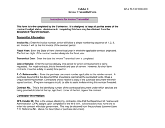 Exhibit E Invoice Transmittal Form - Dws Vocational Training Program - New Mexico, Page 2