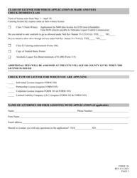 Form 126 Application for Liquor License - Farm Winery - Nebraska, Page 3