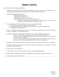 Form 127 Application for Liquor License - Brewery (Brew Pub) - Nebraska, Page 2