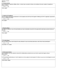 Form SFN62013 Tobacco Product Manufacturer Certification - North Dakota, Page 3