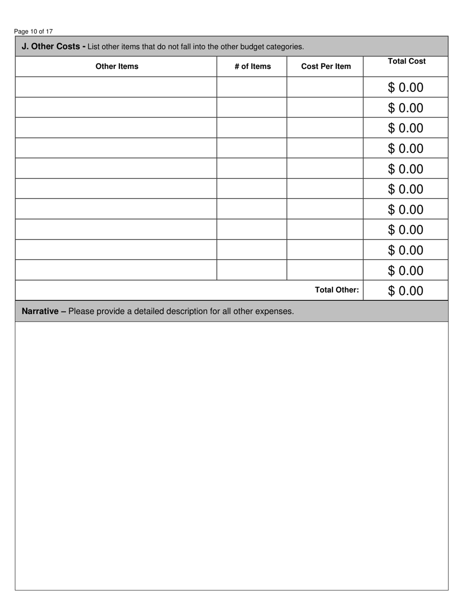 Jag and Lottery Grant Application - North Dakota, Page 10
