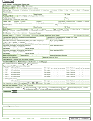 Form CDC50.42B Pediatric HIV Confidential Case Report Form (Patients Aged 13 Years at Time of Diagnosis), Page 4