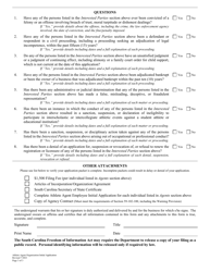 Athlete Agent Organization Initial Application - South Carolina, Page 4