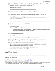 Form DHS-SNAP-ABAWD-2 Request for Abawd Work Program Exemption - Rhode Island, Page 2