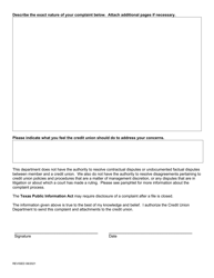 Complaint Form - Texas, Page 2