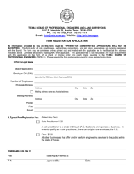 Firm Registration Application - Texas, Page 5