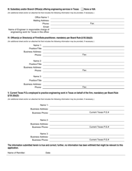 Firm Registration Application - Texas, Page 6