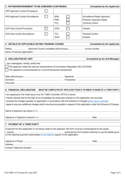 Form SRG1411A &quot;Application for the Initial Issue of an Air Traffic Controller (Atco) Licence (Regulation UK (Eu) 2015/340)&quot; - United Kingdom, Page 2