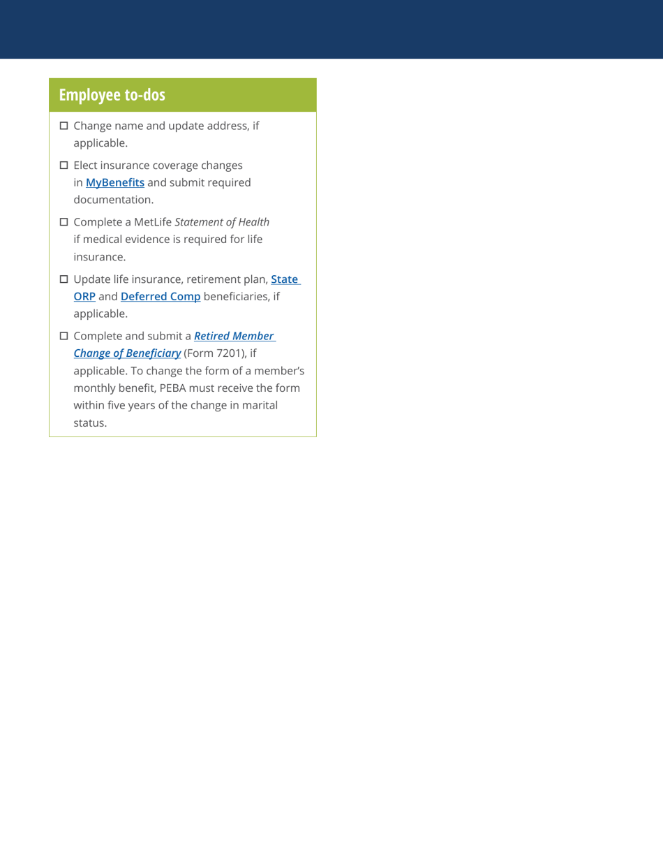 Employer Checklist - Dropping a Dependent Due to Divorce - South Carolina, Page 2